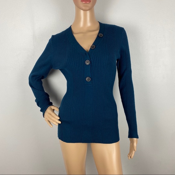 NEW JASON WU V-NECK WOOL SWEATER - Picture 2 of 5